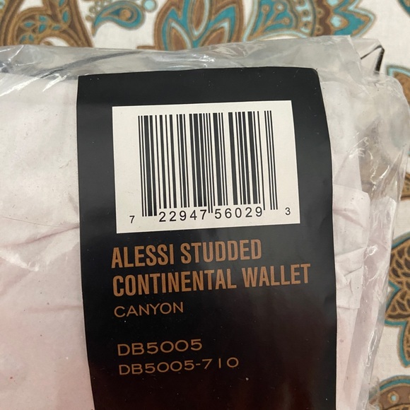 Frye Alessi Studded Continental Leather Wallet - Picture 7 of 8